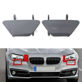 Zdl-kabusikikaisya1989usa 612075854749 2pcs Bumper Headlight Headlamp Washer Cap Cover For Bmw 535i F10 F18 2014-16 Us