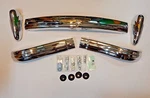 Brand New Front Bumper, Hardware, Overriders For Mga 1955-1962. Fixed Price $547.95.