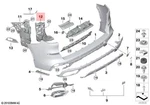 Genuine Bmw X5 G05 30DX 40DX 40I Bumper Mounting Inner Right 51128086292. Fixed Price $102.19.