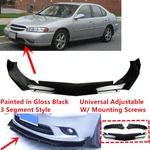 Add-on Universal For 1998-01 Nissan Altima Gloss Black Front Bumper Lip Splitter. Fixed Price $59.83.
