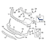 For Hyundai Santa Fe Xl 2019 86527B8AA0 Left Upper Bumper Cover Bracket. Fixed Price $29.12.