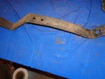 1949-52 Chevrolet Right Intermediate Bumper Brace Nos 3689380. Fixed Price $25.00.