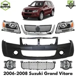 Front Bumper Cover Primed & Headlights Kit For 2006-2008 Suzuki Grand Vitara. Fixed Price $740.00.
