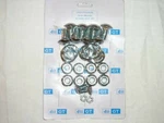 1964 - 1970 Ford Mustang Deluxe Chrome Front & Rear Bumper Bolt Wave Washer Kit. Fixed Price $40.15.