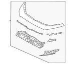 Genuine Mazda Grille Radiator Upp DGH9-50-7E0D-2M. Fixed Price $467.68.