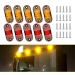 10X 20X Red Led Oval Side Marker Lights Truck Trailer Clearance Waterproof. Fixed Price $23.74.