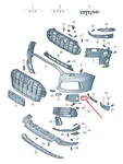 New Audi Q7 Front Right Bumper Spoiler End Cap 4M0807152F9B9. Fixed Price $29.25.