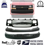 Front Bumper Primed + Upper Cover Textured Grille For 03-17 Chevy Express Van. Fixed Price $615.77.