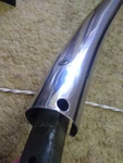 59-62 C1 Corvette Front Upper Windshield Frame Header Bar & Channel Gm W/visors. Fixed Price $775.00.