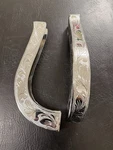 Body Rear Trunk Hinges Cover Set Pair 2 Pcs Chrome Engraved. Fixed Price $380.00.