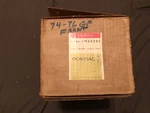 1974-75-76 Grand Prix Nos Front Bumper Guards With Cushions. Fixed Price $469.95.