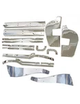 Mercedes-benz 16-PIECE Chrome Door Trim Kit W113 230SL 250SL 280SL. Fixed Price $1471.55.