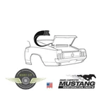 1969 1970 Ford Mustang Fastback Trunk Weatherstrip Made In Usa Oem. Fixed Price $49.99.