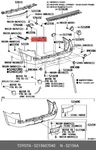 Genuine Oe Support, Rear Bumper Side, Left, 5215607040 For Toyota 52156-07040. Fixed Price $36.37.
