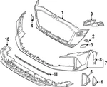 Genuine Audi End Plate 8Y0-807-320-E. Fixed Price $121.25.