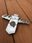 Vintage 1946 1947 1948 Chrysler Grill Trim Nameplate Emblem Badge. Fixed Price $25.00.