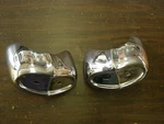 Nos Oem 1960 Ford Galaxie 500 Front Bumper Guards With Pads Fairlane. Fixed Price $179.00.