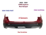Oem 2020-2026 Ford Explorer Rear Bumper 4 Sensors -rapid Red Metallic #2. Fixed Price $930.00.
