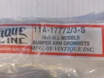 1941 Ford Passenger Car Front Bumper Arm Grommets 11A-17772/3-S. Fixed Price $13.22.