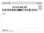 Genuine Bmw Flap 51-12-8-402-327 New. Fixed Price $45.71.