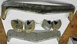 1952-1953 Kaiser Front And Rear Bumper Bridge Bullet Set Mercury Lead Sled. Fixed Price $899.97.