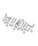 Genuine Mopar Under-body Front Panel Left 68298529AC. Fixed Price $59.41.