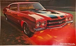 1970 Chevelle 396/454 Original Factory Issued Sales Brochure (poster) 11"X18". Fixed Price $12.95.