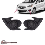 Front Bumper Fog Light Lamp Bezel Cover For Mitsubishi Mirage G4 2017-2020 Lh Rh. Fixed Price $45.88.