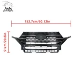 Ford Explorer 2020 2021 Front Bumper Upper Grille Gloss Black W/chrome. Fixed Price $139.51.