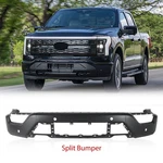 Black Steel Front Bumper Face Bar 2021-2023 Ford F-150 W/senser Holes. Fixed Price $154.00.