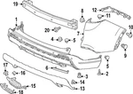 Genuine Honda Bumper Molding Bracket 71591-3D4-A50. Fixed Price $9.84.