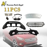 Front Bumper Cover With Grills And Fog Lamps 2017-2019 Ford Escape Us. Fixed Price $287.59.