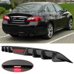 For Infiniti M35H M37 Carbon Rear Bumper Diffuser Spoiler W/ Led Brake Light. Fixed Price $69.25.