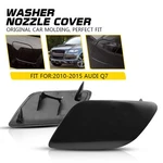 Black Front Bumper Headlight Washer Cap Cover Set Fit For Audi Q7 2010-2015 Exv. Fixed Price $13.29.