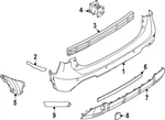 Genuine Nissan Bumper Cover Bracket 85220-7LG0A. Fixed Price $16.29.