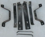 X Dodge Polara Front Bumper Impact Mounting Brackets 1964 Oem. Fixed Price $52350.00.