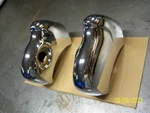 1955 Chevy Wagon Nomad Rear Bumper Guards Rechromed Original Show Nice Gm. Fixed Price $400.00.
