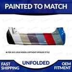 New Painted 2012-2018 Toyota Prius V Unfolded Rear Bumper W/o Spoiler Style. Fixed Price $493.98.