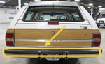Nos Gm 80-90 Buick Lesabre Electra Wagon Rear Bumper Impact Strip Trim. Fixed Price $499.99.