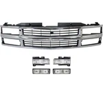 Grille For 1994-99 Chevrolet K1500 C1500 With Headlamp And Turn Signal Kit. Fixed Price $262.45.