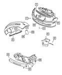 Genuine Mopar Front Bumper Fascia Foam 5303570AC. Fixed Price $74.13.