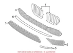 Genuine Front Derver Left Lower Outer Grille 51117303755 For Bmw E84 X1 13-15. Fixed Price $70.30.
