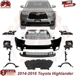 Front Bumper Cover Kit & Fog Light For 2014-2016 Toyota Highlander. Fixed Price $645.25.