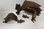 Used Oem Gm Rh Lh Rear Bumper Bracket Exhaust Hangers Set 1956 Buick (875). Fixed Price $80.71.