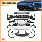 Front Bumper Cover Kit W/grille Skid Plate Fender Flare Fits Kia K4 2025. Fixed Price $1999.99.