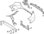 Genuine Mercedes-benz Bumper Cover Support Rail 254-880-05-00. Fixed Price $75.91.