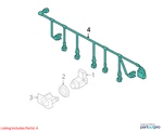 Volkswagen 2011-2014 Touareg Parking Aid System Wiring Harness 7P6971095M. Fixed Price $119.99.
