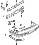 Genuine Gm Bumper Cover Retainer 25631312. Fixed Price $15.69.