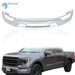 Chrome With 6 Sensor Holes Steel Front Bumper Face Bar Ford F-150 2021-2023. Fixed Price $207.88.
