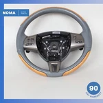 07-09 Jaguar X150 Xkr Steering Wheel W/ Paddle Shifters Blue Oem. Fixed Price $131.23.